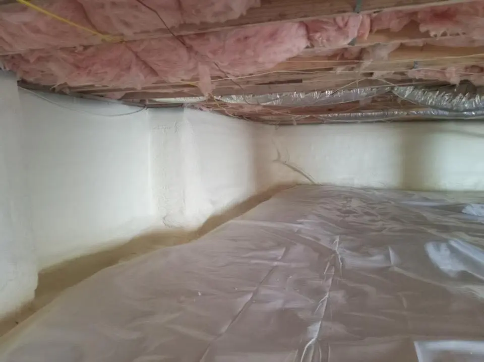 Crawl space encapsulation with closed-cell spray foam for Spray Foam Roofing Repair in Mount Healthy